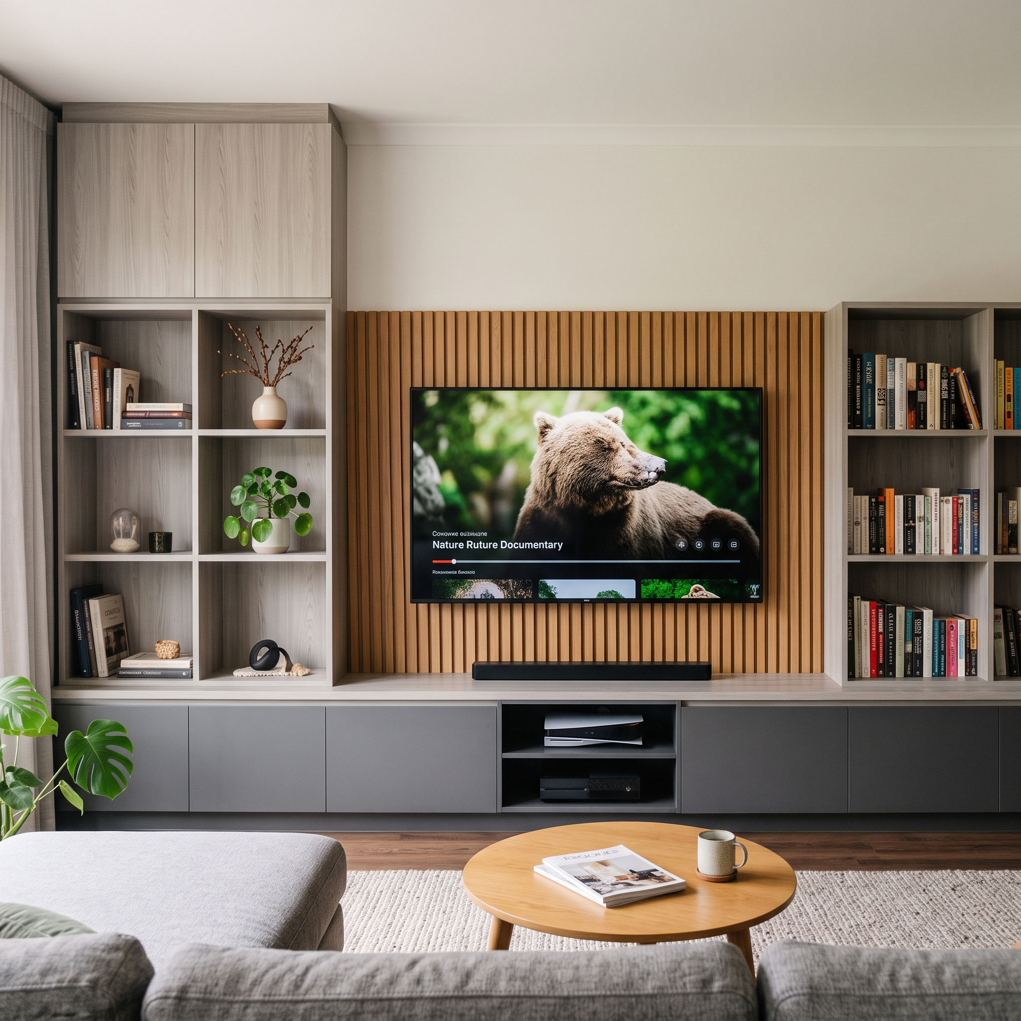 Backdrop TV Custom Minimalis Modern
